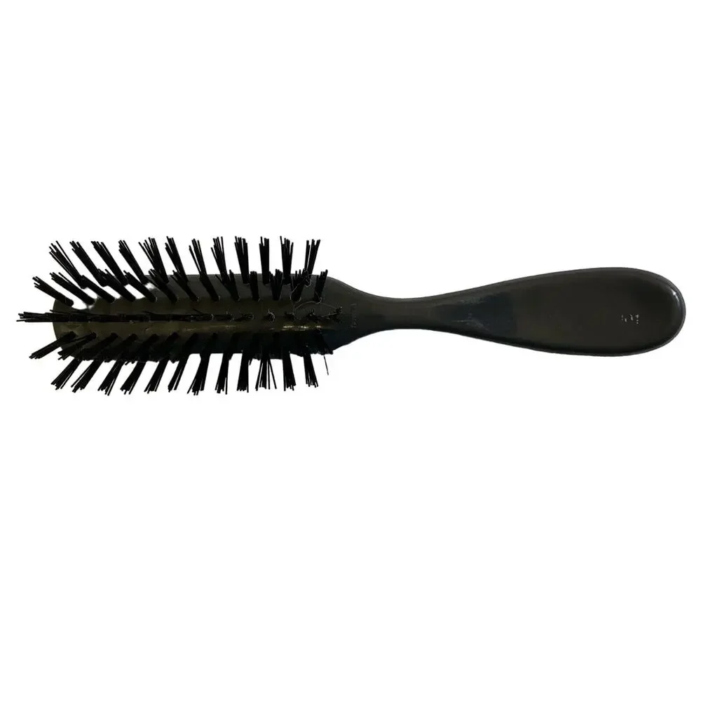 Vintage Hair Brush Lot Of 2 Ball‎ Tip Bristle Made In Taiwan Blue And Gray